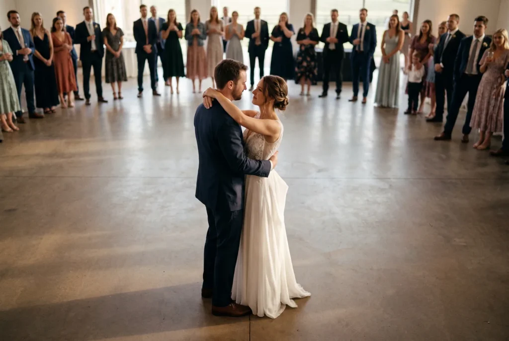 First dance in the 10,000+ square foot event space at Depot Square Events